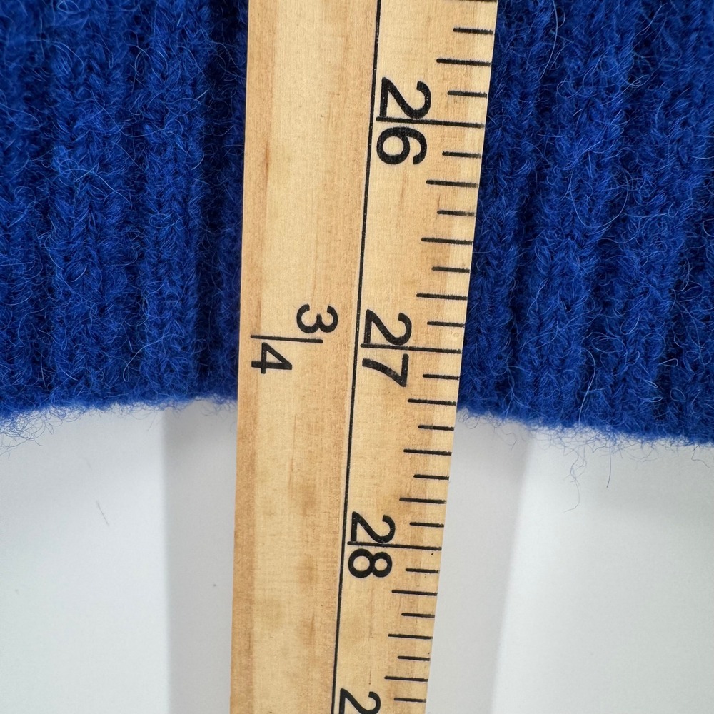 AYR The Kickback Crewneck Sweater Womens Large Blue Alpaca Merino Wool Blend - Picture 6 of 10